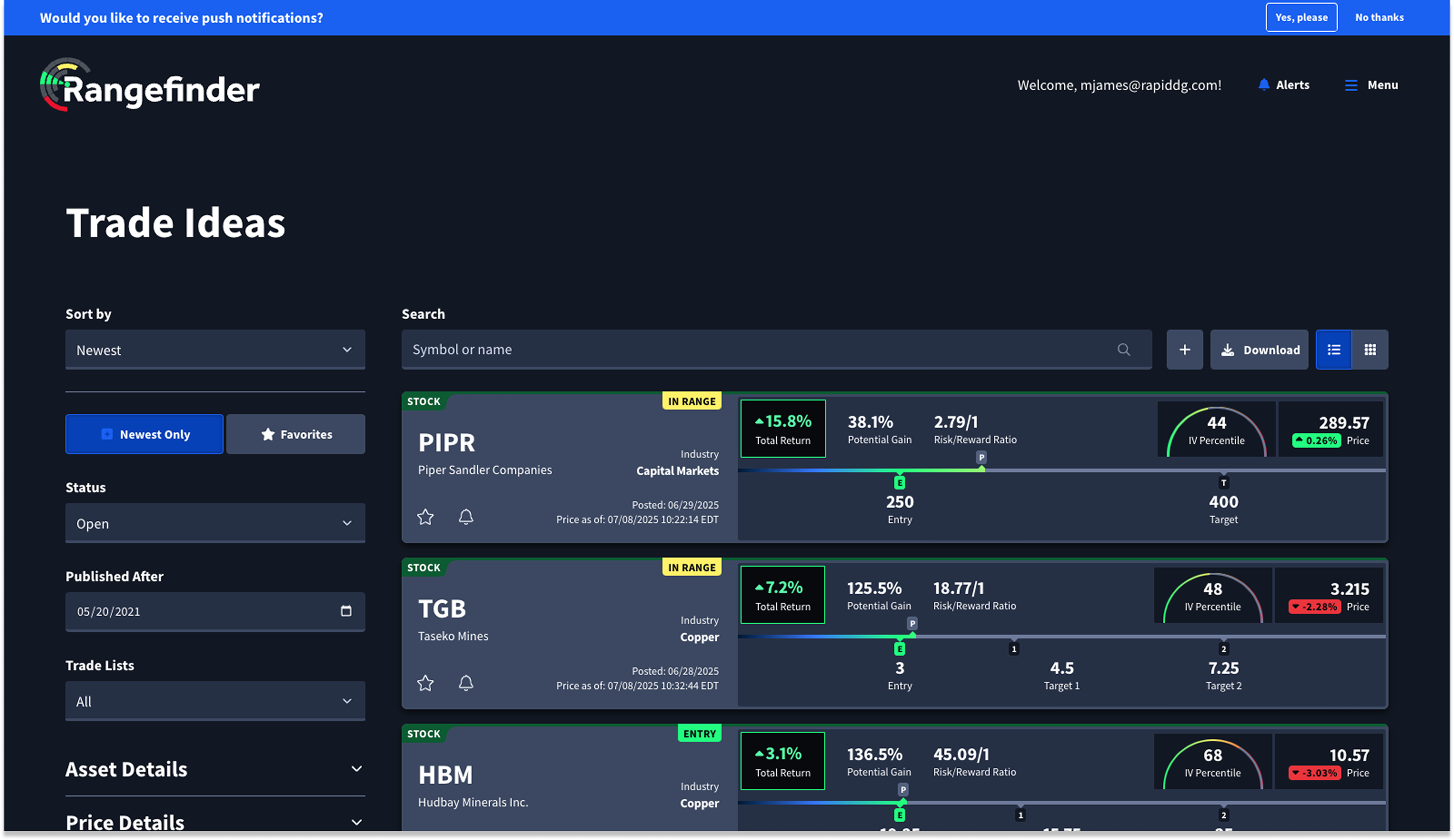 Rangefinder UI After