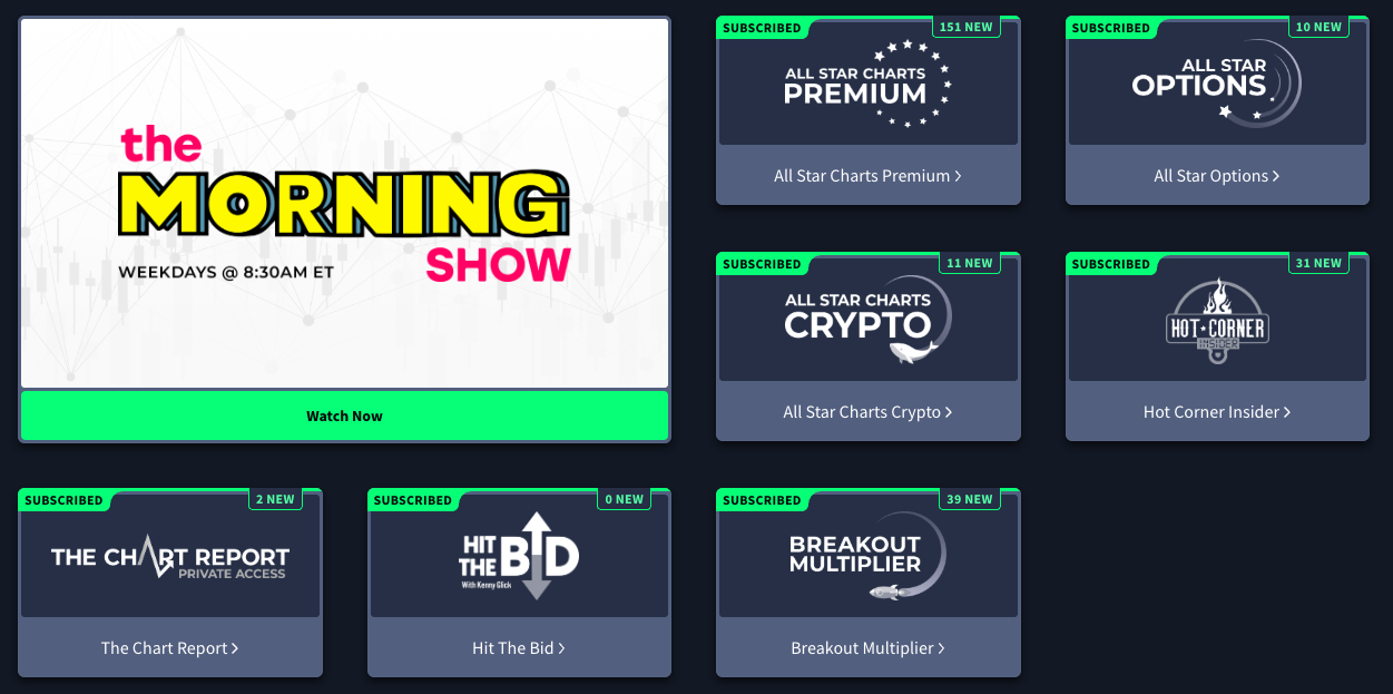 Grid layout of Rangefinder service tiles