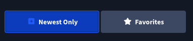 Rangefinder Newest Only and Favorites equity trades toggles, with Newest Only on and Favorites off