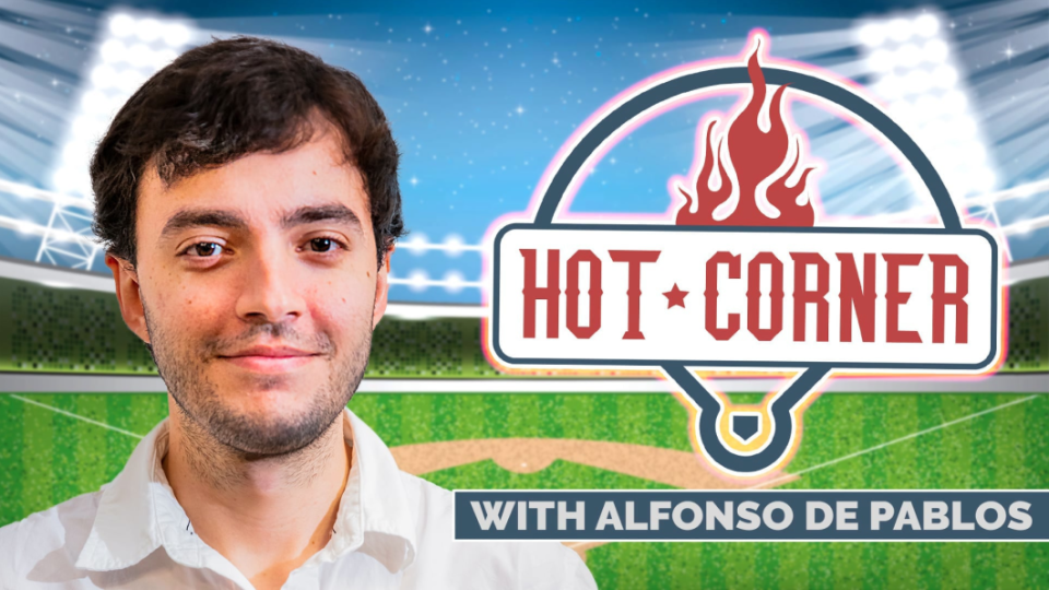 hot corner insider thumbnail with alfonso depablos headshot and logo graphic