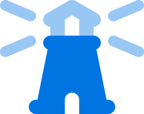 blue lighthouse icon