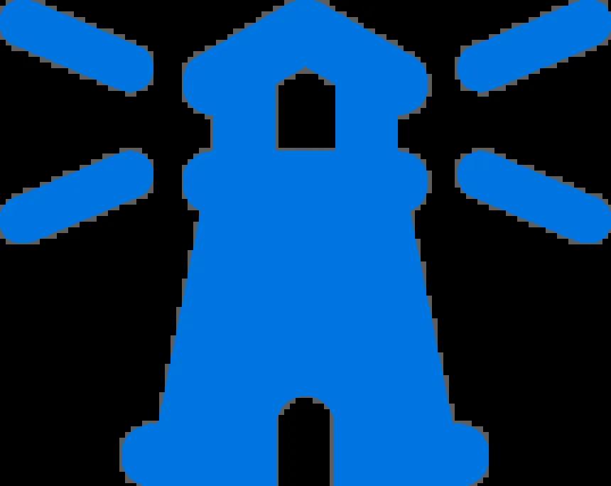 blue lighthouse icon
