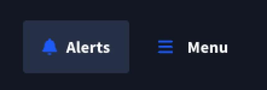 Rangefinder alerts button in navigation