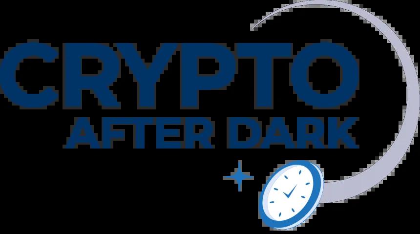 Crypto After Dark logo with clock swoosh