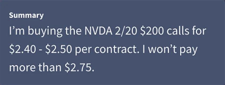 rangefinder options trade summary