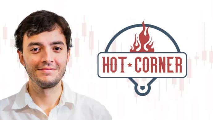 the hot corner logo with Alfonso De Pablos